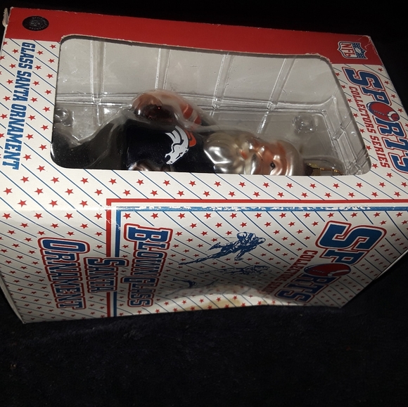 NFL Denver Broncos Christmas Ornament Santa - Picture 9 of 15